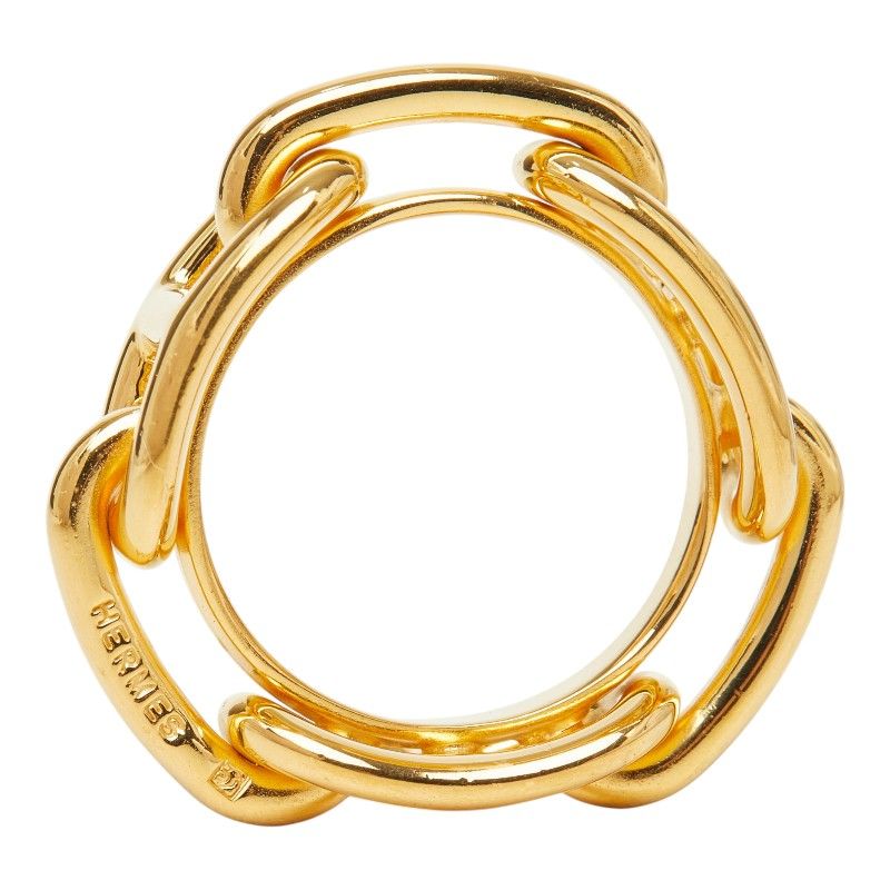 Hermes Chaine D'ancre Legate Scarf Ring Gold Plated — view 5