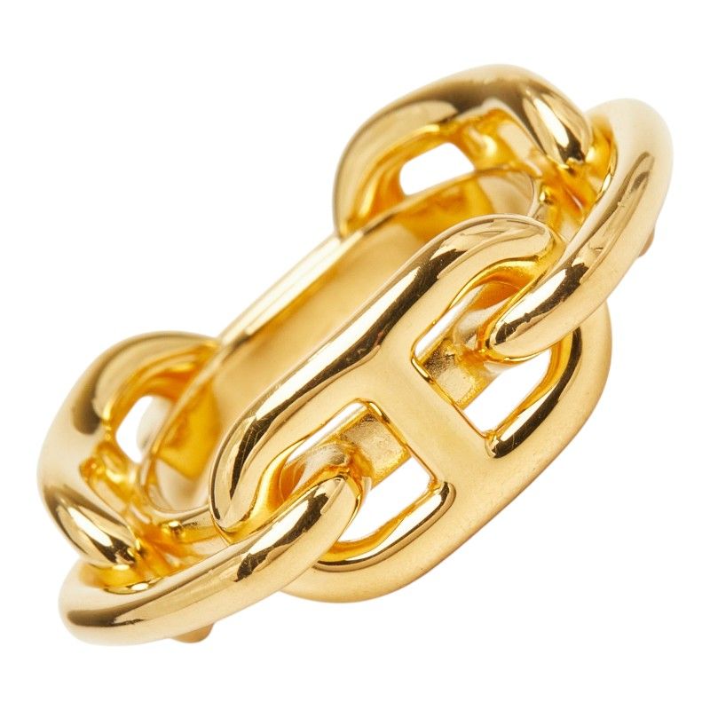 Hermes Chaine D'ancre Legate Scarf Ring Gold Plated — view 4