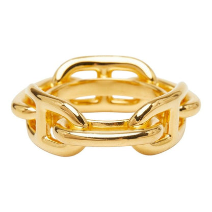 Hermes Chaine D'ancre Legate Scarf Ring Gold Plated — view 2