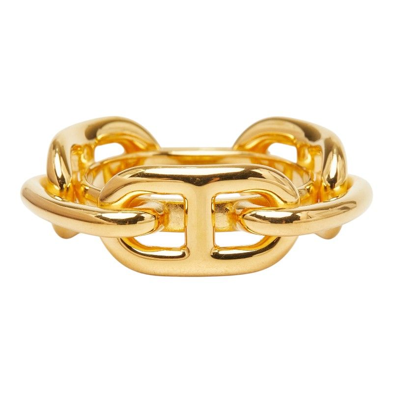 Hermes Chaine D'ancre Legate Scarf Ring Gold Plated