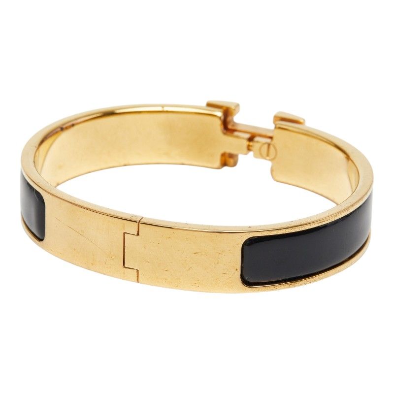 Hermes Click PM Bangle Gold Black Plated 1- Bracelet — view 2