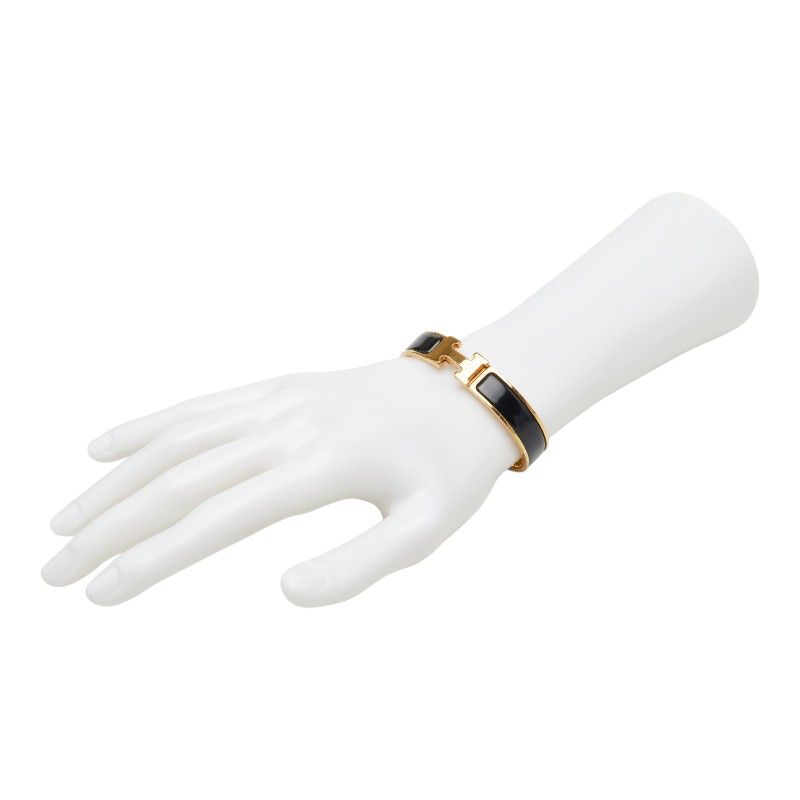 Hermes Click PM Bangle Gold Black Plated 1- Bracelet — view 7