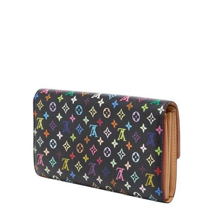 Louis Vuitton Monogram Portefeuille Sarah Wallet Noir Multicolor Leather — view 2