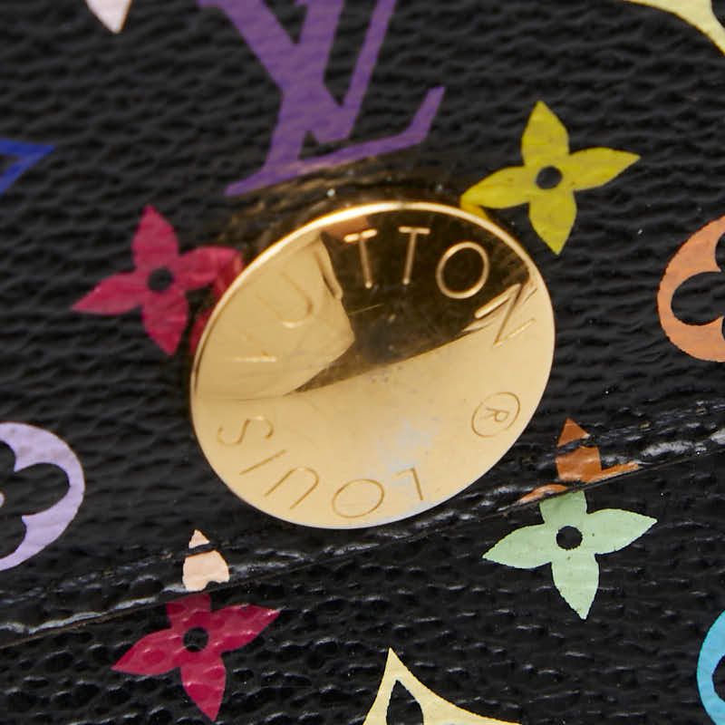 Louis Vuitton Monogram Portefeuille Sarah Wallet Noir Multicolor Leather — view 6