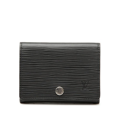 Louis Vuitton Epi Envelope Carte de Visite Card Case Noir Black Leather