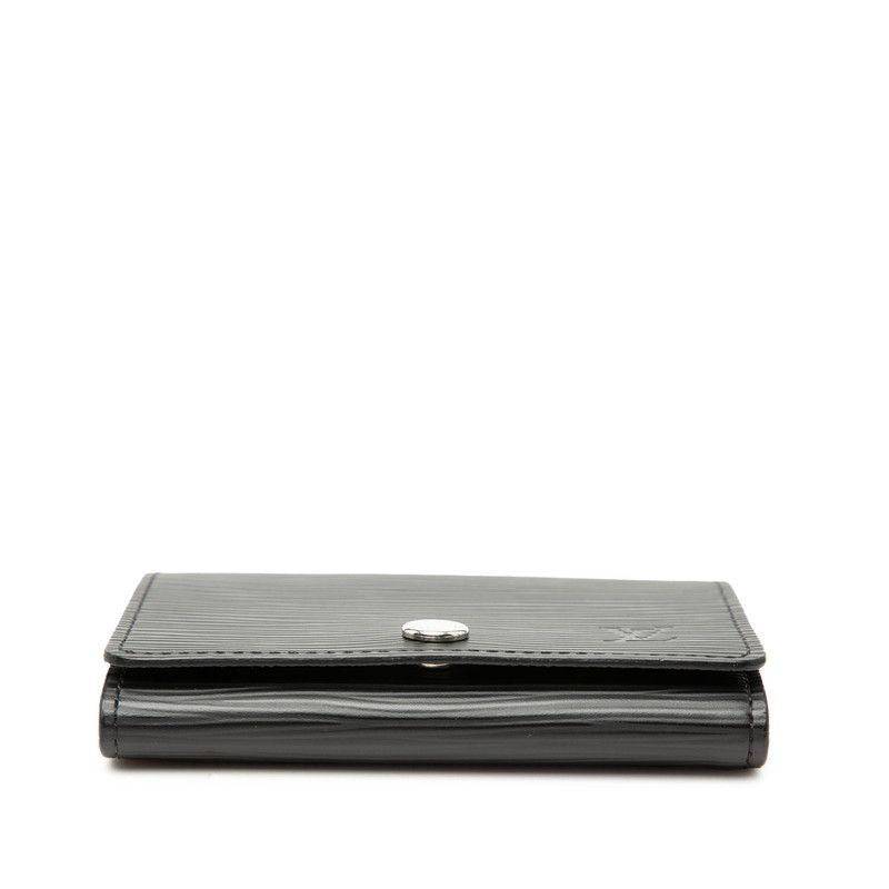 Louis Vuitton Epi Envelope Carte de Visite Card Case Noir Black Leather — view 3