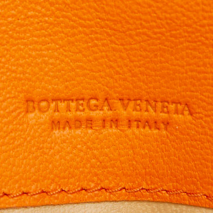 Bottega Veneta Intrecciato Wallet Orange Leather — view 9