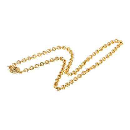 Chanel CC Logo Chain Necklace Gold Plated — view 4
