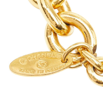 Chanel CC Logo Chain Necklace Gold Plated — view 5