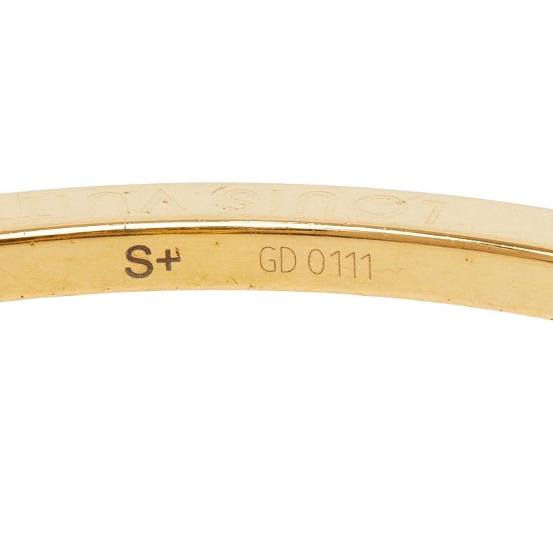 Louis Vuitton Bag Eye Candy Bangle Bracelet S Gold Multicolor Plated Line Stone — view 5