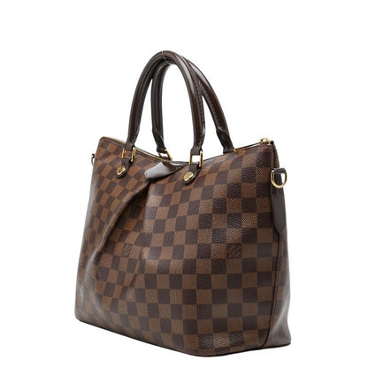 Louis Vuitton Damier Sienna PM 2-Way Shoulder Bag Brown Leather — view 2