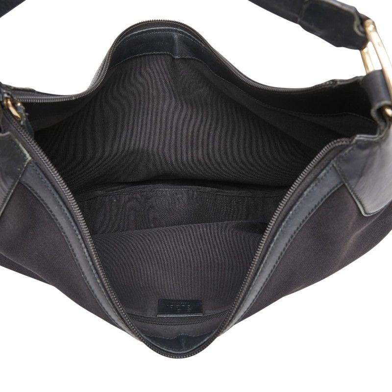 Gucci GG Crystal Shoulder Bag Black Leather — view 9