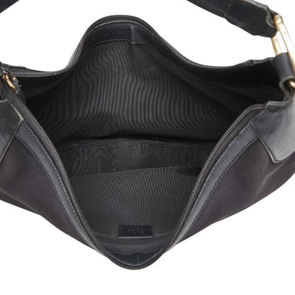 Gucci GG Crystal Shoulder Bag Black Leather — view 9
