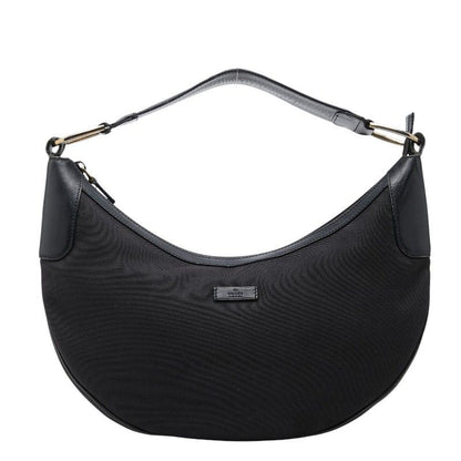 Gucci GG Crystal Shoulder Bag Black Leather