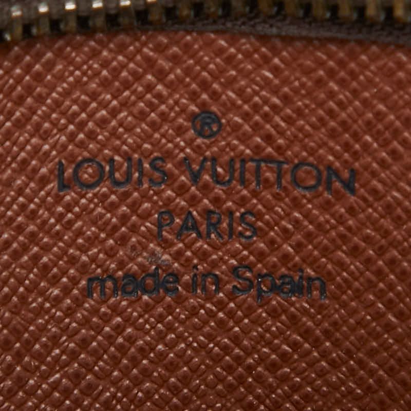 Louis Vuitton Monogram Pochette Cles Coin Purse Brown Leather — view 9