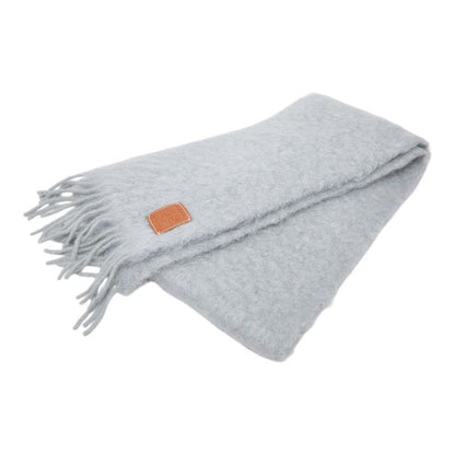 Loewe Anagram Mafra Gray le Nylon Mohair Su 1 Scarf