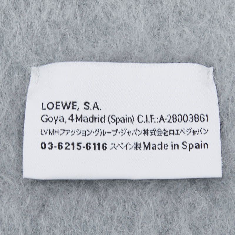 Loewe Anagram Mafra Gray le Nylon Mohair Su 1 Scarf — view 4