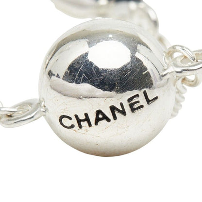 Chanel Logo Bo le Necklace Silver Metal s — view 5
