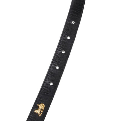 Celine Seri Nu Carriage Belt 80 Black Gold Leather s — view 6