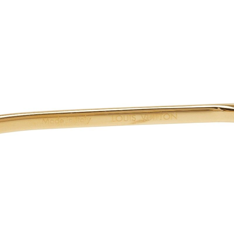 Louis Vuitton Logo Sunglasses Brown Gold Plated Resin 1- Eyewear — view 4