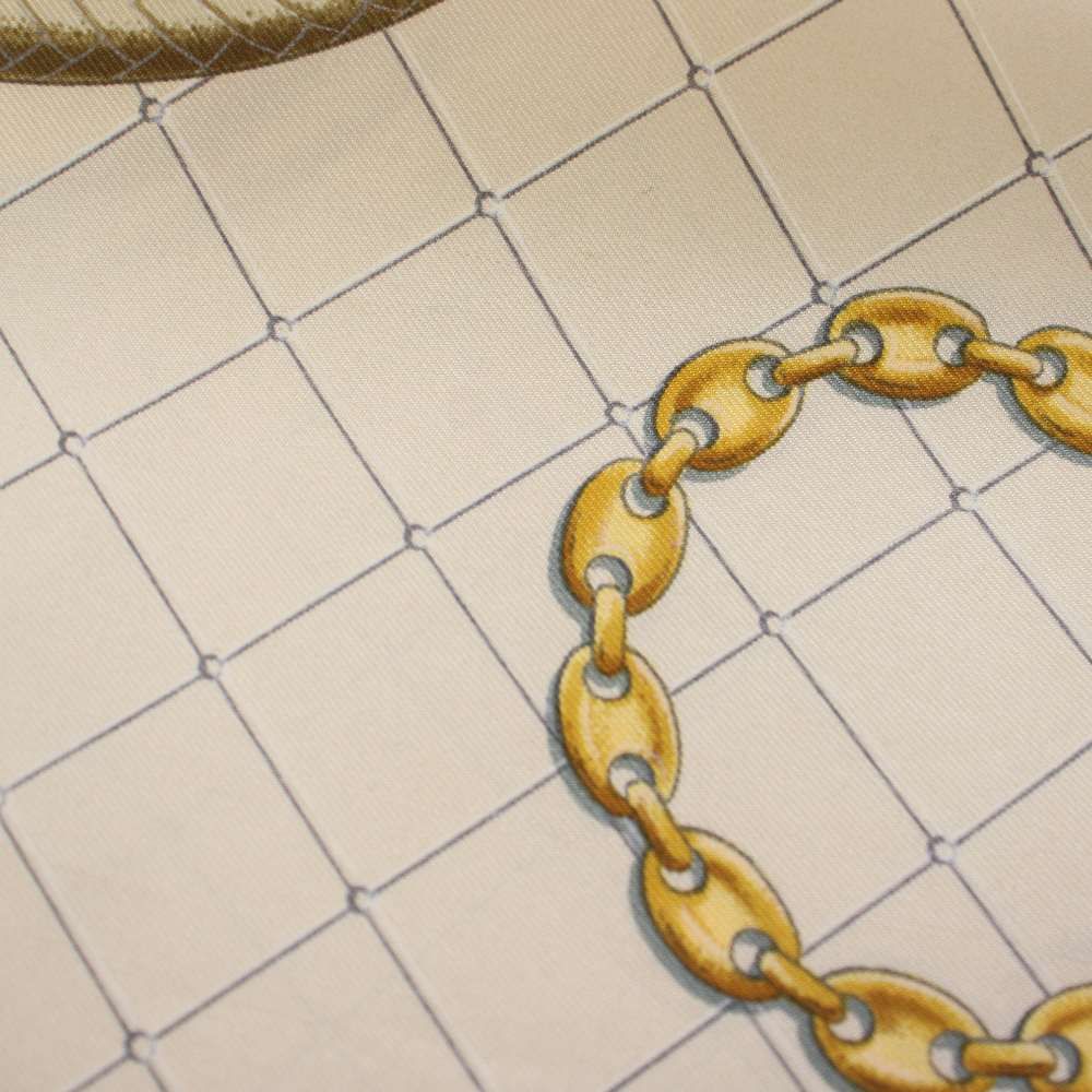 Cartier Must de Cartier Scarf Silk All Over Pattern Beige TK — view 7