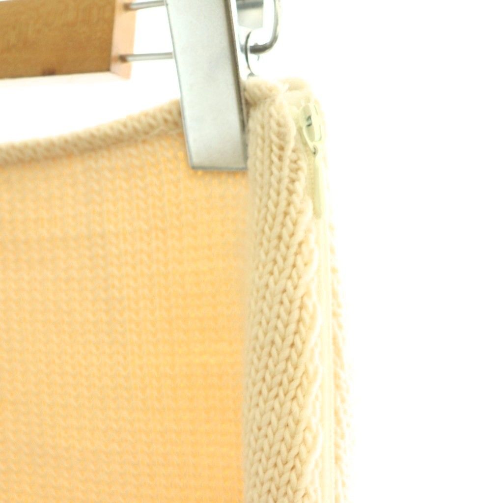 Miu Miu Miu Tight Skirt Mini Knit Cream Color DF — view 3