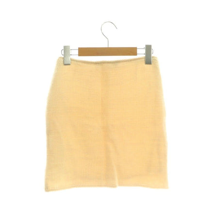 Miu Miu Miu Tight Skirt Mini Knit Cream Color DF — view 2