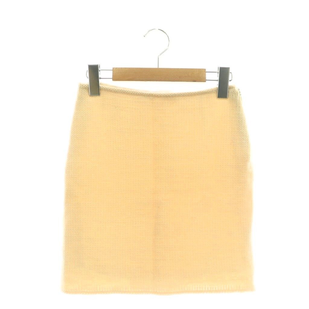 Miu Miu Miu Tight Skirt Mini Knit Cream Color DF