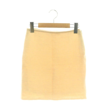 Miu Miu Miu Tight Skirt Mini Knit Cream Color DF