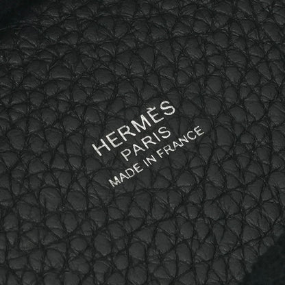 Hermes Picotin Lock PM 18 Tote Taurillon Clemence So Black Monochrome — view 7