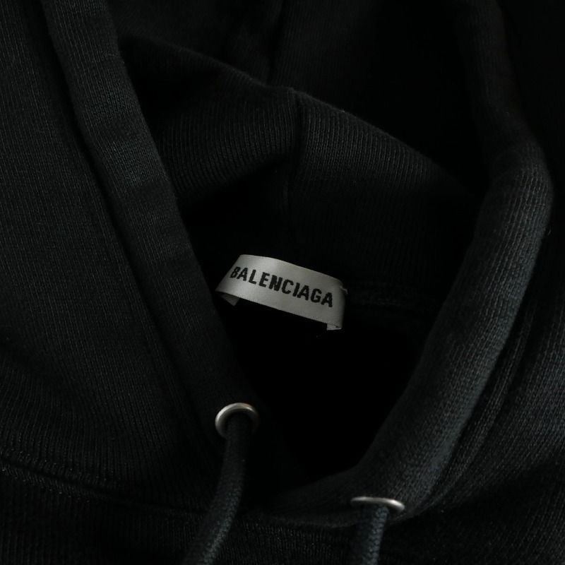 Balenciaga Speedhunters Print Hoodie Long Sleeve S Black — view 8