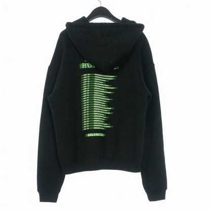 Balenciaga Speedhunters Print Hoodie Long Sleeve S Black — view 2