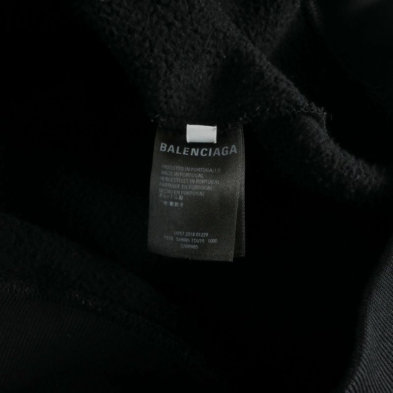Balenciaga Speedhunters Print Hoodie Long Sleeve S Black — view 9
