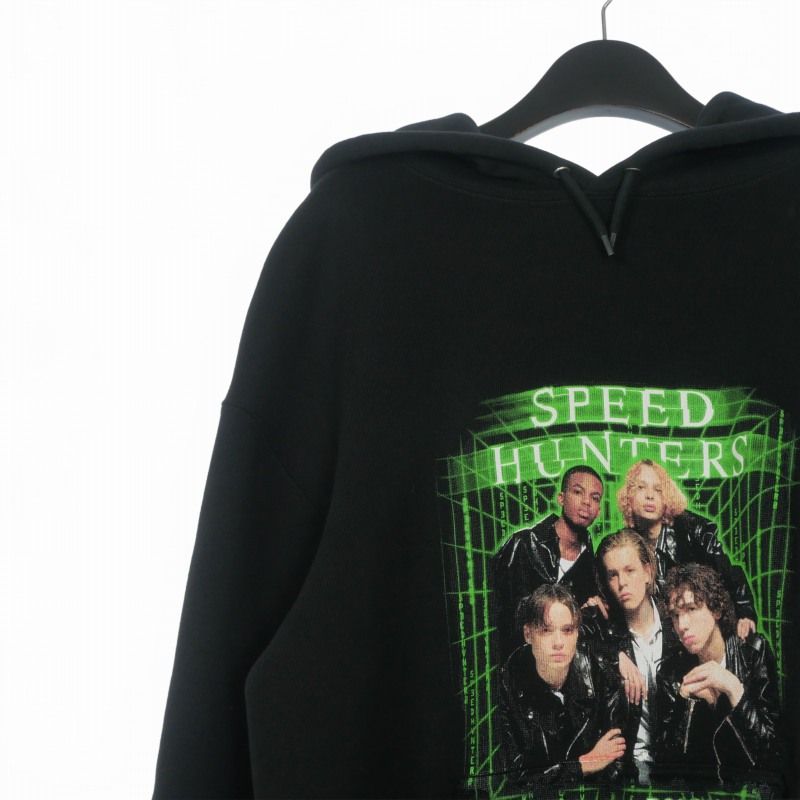 Balenciaga Speedhunters Print Hoodie Long Sleeve S Black — view 3