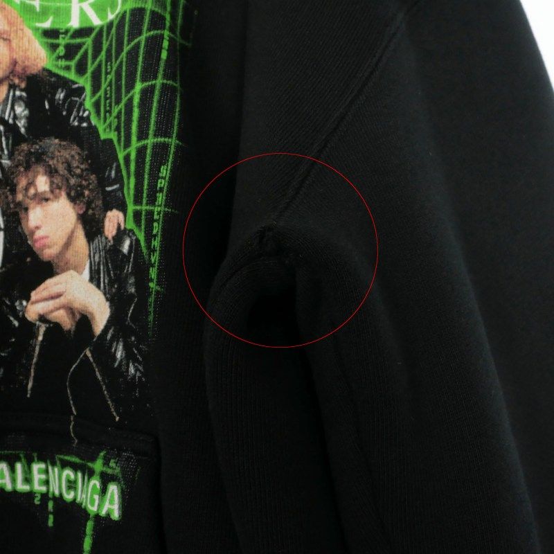 Balenciaga Speedhunters Print Hoodie Long Sleeve S Black — view 7
