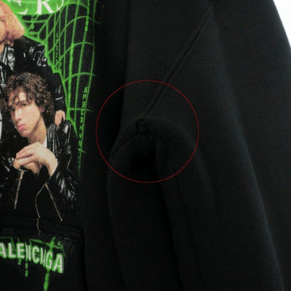 Balenciaga Speedhunters Print Hoodie Long Sleeve S Black — view 7