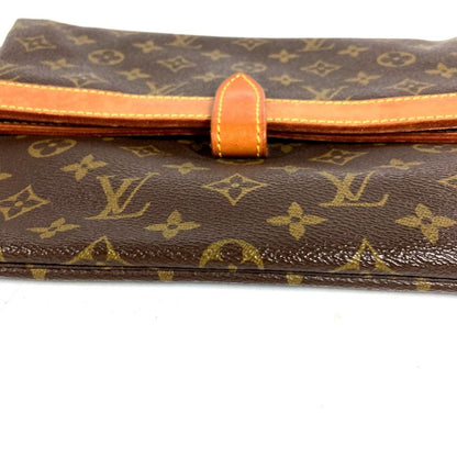 Louis Vuitton Clutch Pochette Prianto Monogram Canvas Brown — view 5
