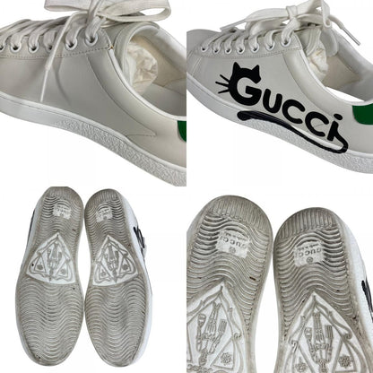 Gucci Sneakers Logo Cat Leather Green — view 8