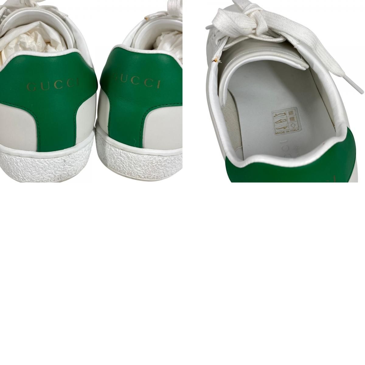 Gucci Sneakers Logo Cat Leather Green — view 9