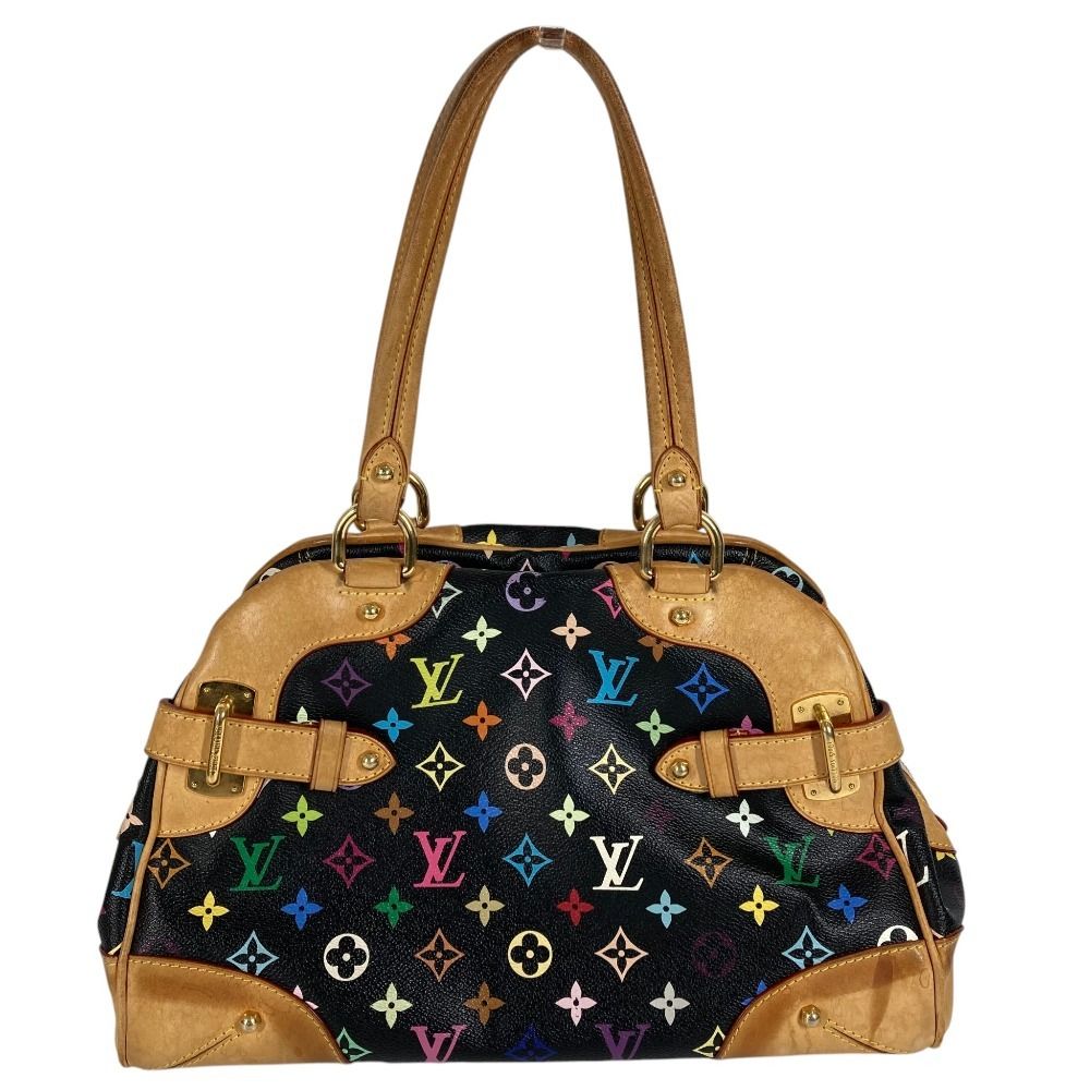 Louis Vuitton Shoulder Bag Claudia Monogram Multicolor Canvas Noir Black — view 2