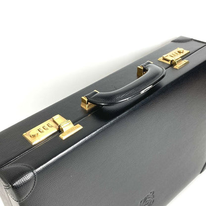 Loewe Handbag Logo Anagram Attache Case Leather Black — view 4