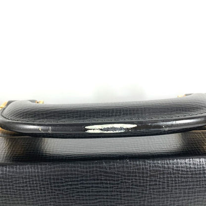 Loewe Handbag Logo Anagram Attache Case Leather Black — view 3