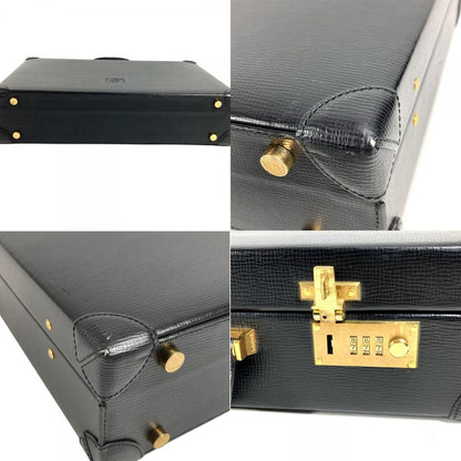 Loewe Handbag Logo Anagram Attache Case Leather Black — view 7
