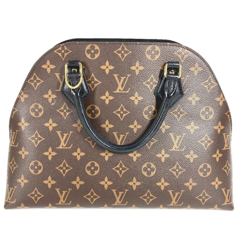 Louis Vuitton Handbag Alma Into Bag Monogram Canvas Noir Brown — view 3