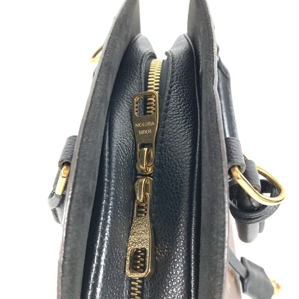 Louis Vuitton Handbag Alma Into Bag Monogram Canvas Noir Brown — view 5
