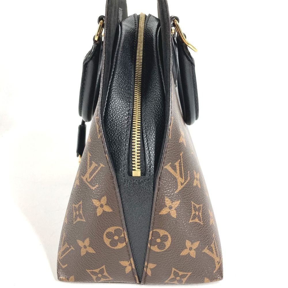Louis Vuitton Handbag Alma Into Bag Monogram Canvas Noir Brown — view 2