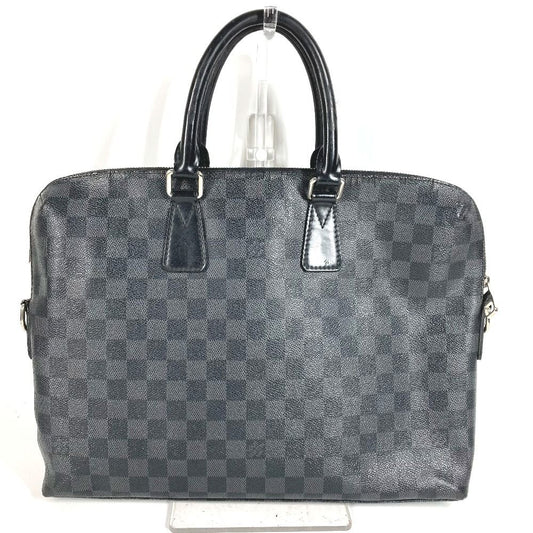 Louis Vuitton Business Bag Porte Documents Jour Pdj Damier Graphite Canvas Black
