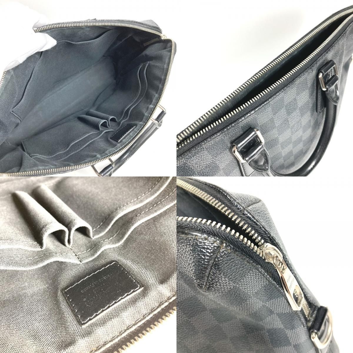 Louis Vuitton Business Bag Porte Documents Jour Pdj Damier Graphite Canvas Black — view 9