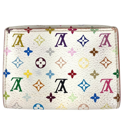 Louis Vuitton Card Case Business Holder Monogram Multicolor Canvas Blanc White — view 2
