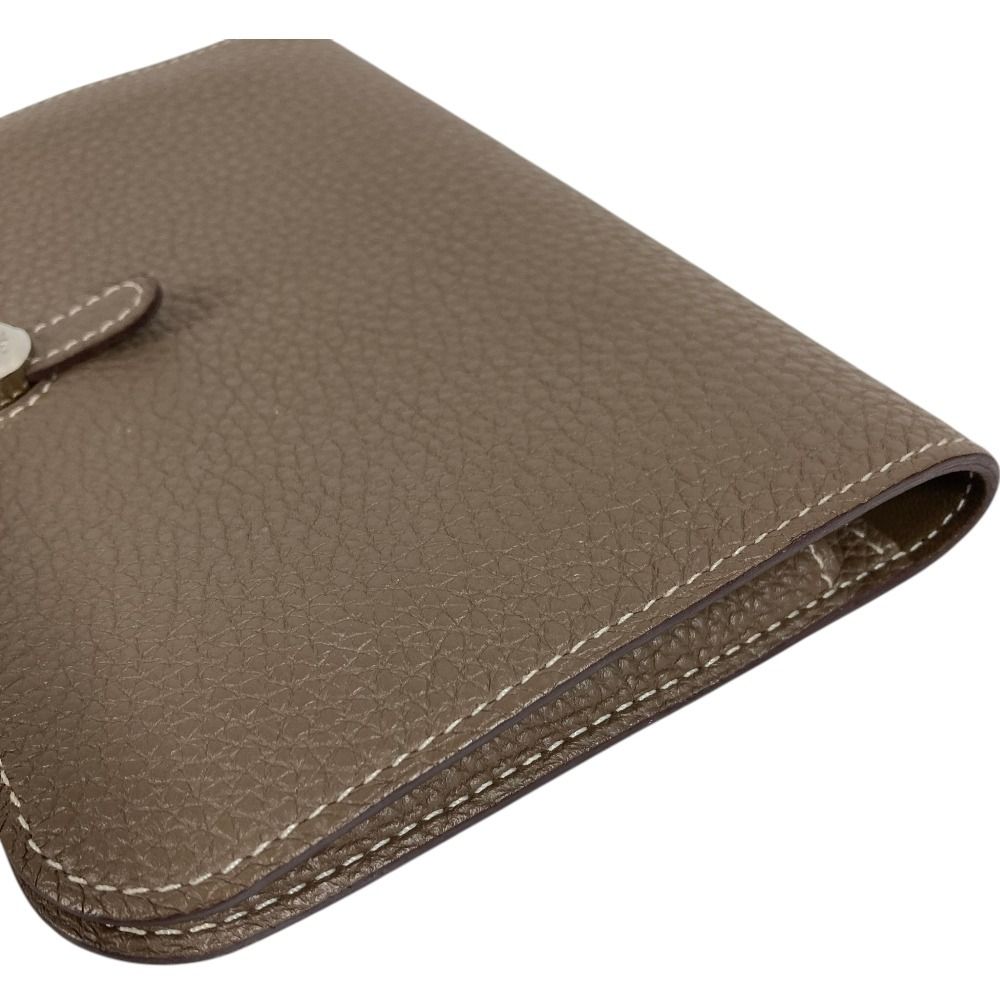 Hermes Wallet Dogon Duo GM Togo Etoupe Gray — view 4